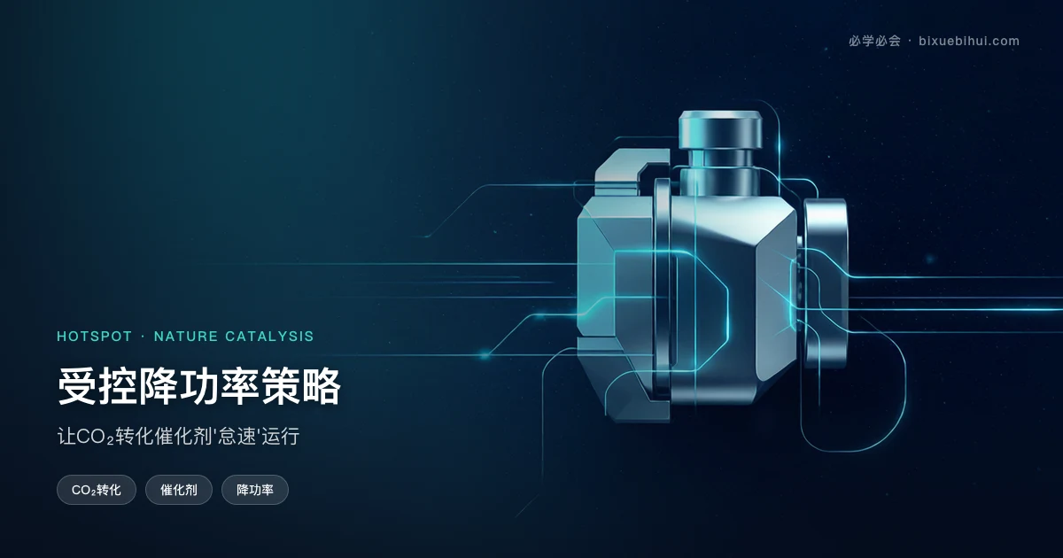 受控降功率:让CO2转化催化剂"怠速"运行的新策略