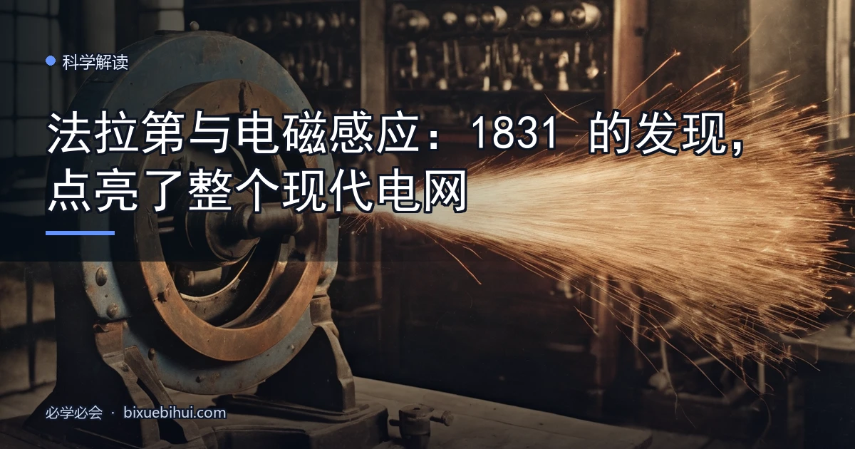 法拉第与电磁感应:1831 的发现,点亮了整个现代电网