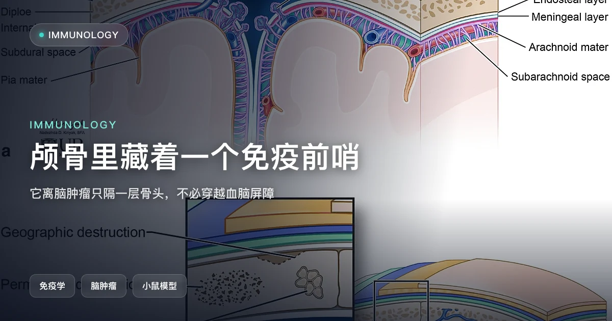颅骨里藏着一个免疫前哨,离脑肿瘤只隔一层骨头