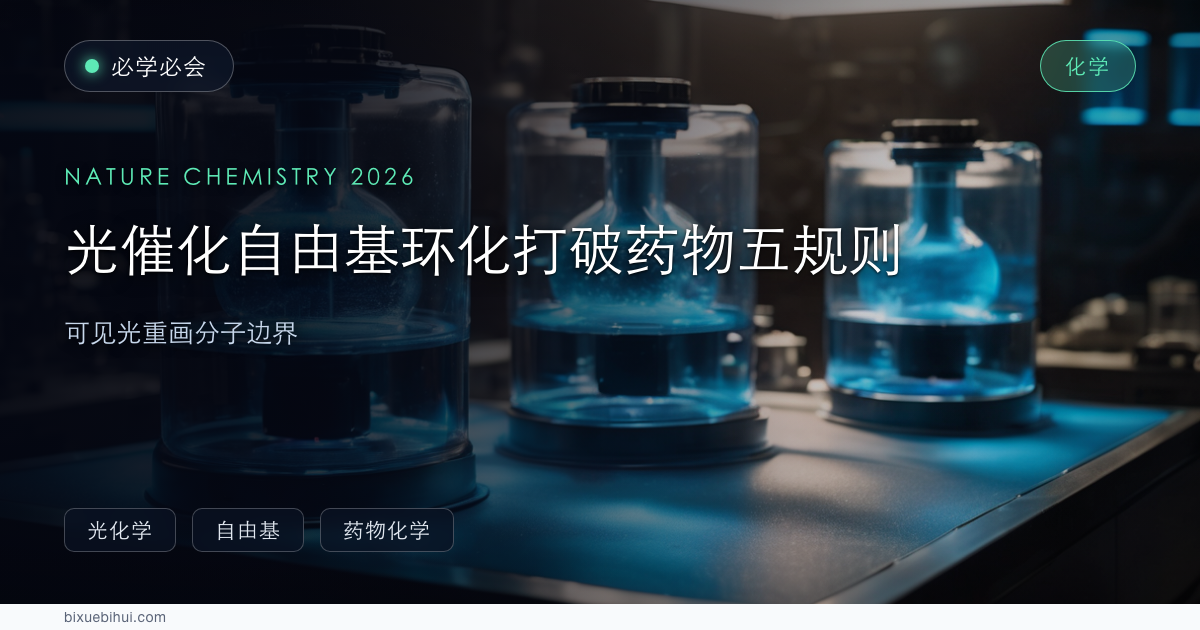 光催化自由基环化打破药物「五规则」:可见光重画分子边界
