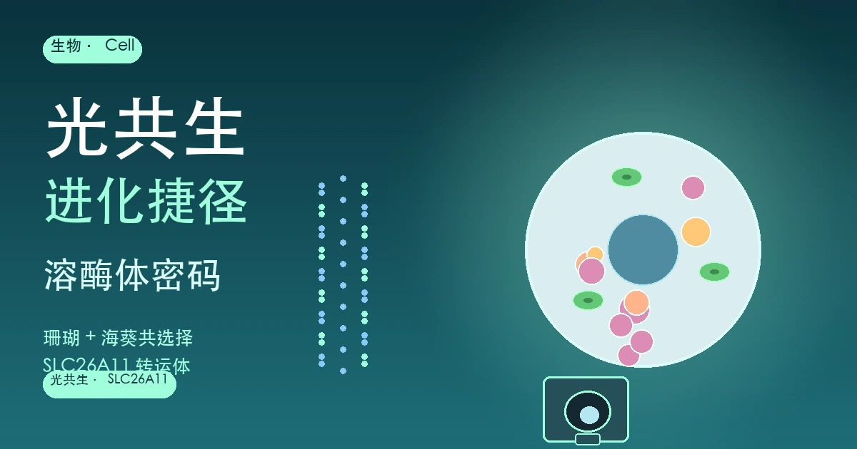 珊瑚共生的溶酶体密码:Cell 揭示光共生进化