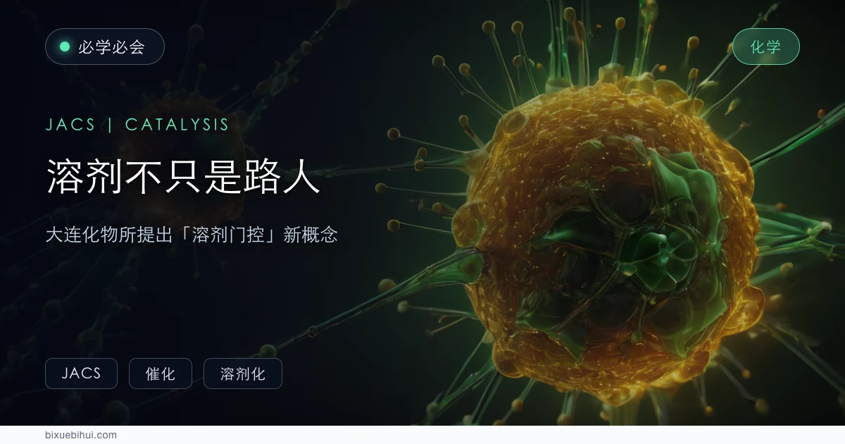 溶剂不只是"路人"：大连化物所提出"溶剂门控"新概念