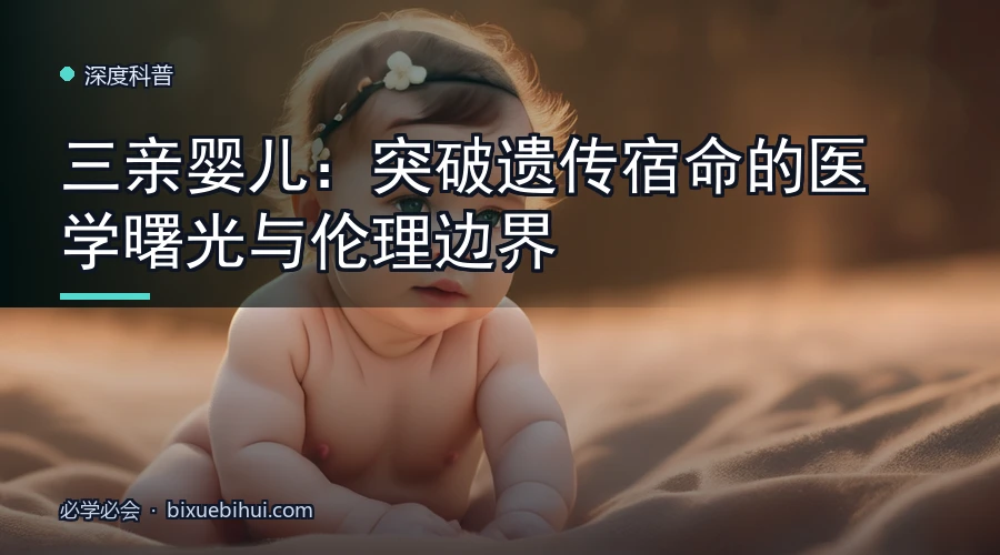 三亲婴儿:突破遗传宿命的医学曙光与伦理边界