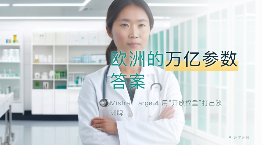 欧洲的万亿参数答案：Mistral Large 4 用"开放权重"打主权牌