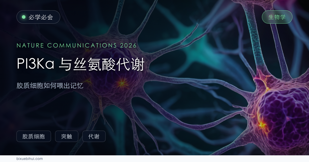 PI3Kα 与丝氨酸代谢:胶质细胞如何「喂」出记忆