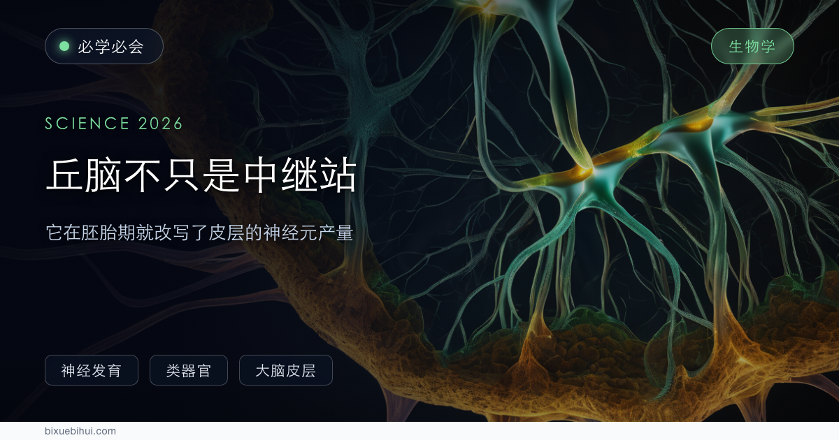 丘脑不只是中继站:它在胚胎期就改写了皮层的神经元产量