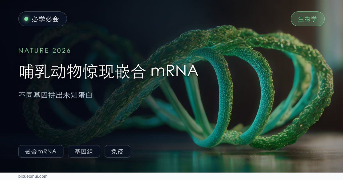 哺乳动物惊现「嵌合 mRNA」:不同基因拼出未知蛋白