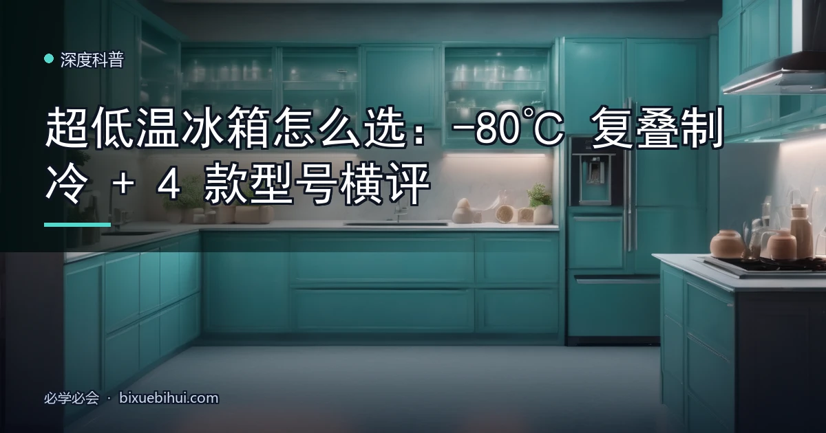 超低温冰箱怎么选:-80℃ 复叠制冷 + 4 款型号横评