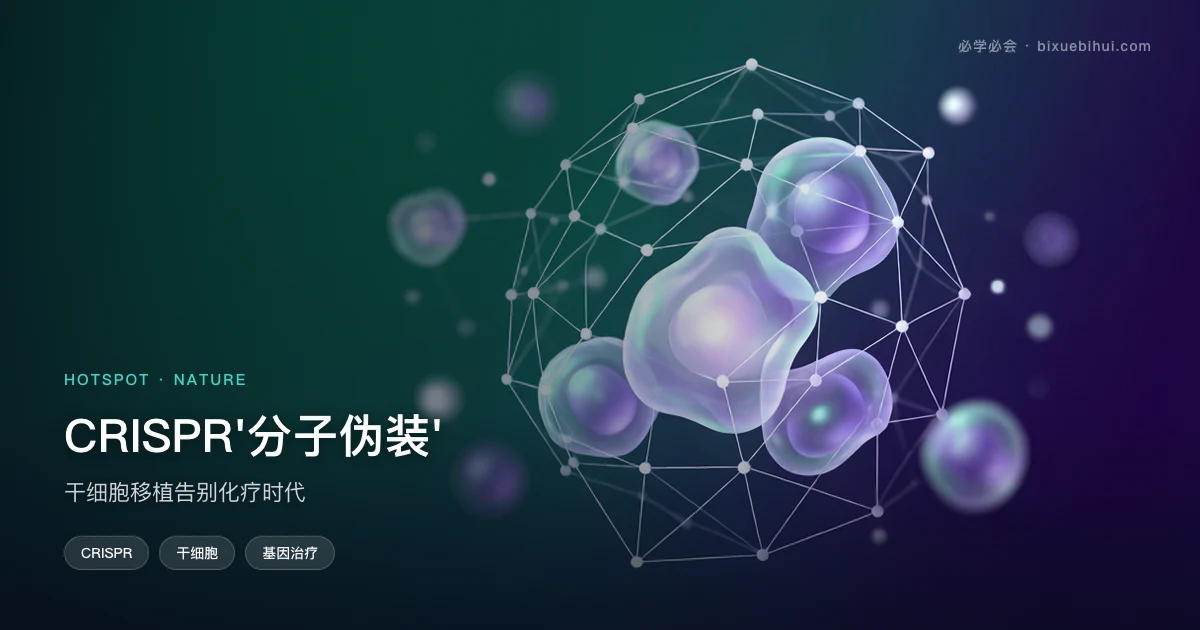CRISPR"分子伪装":干细胞移植告别化疗时代