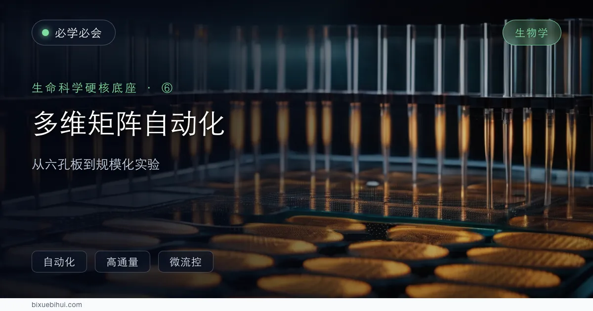 从六孔板到多维矩阵:生物实验的规模化与自动化
