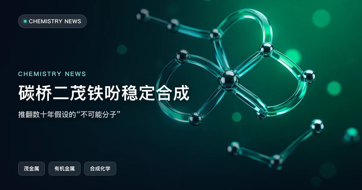 "不可能存在"的分子：德国科学家稳定合成碳桥二茂铁吩