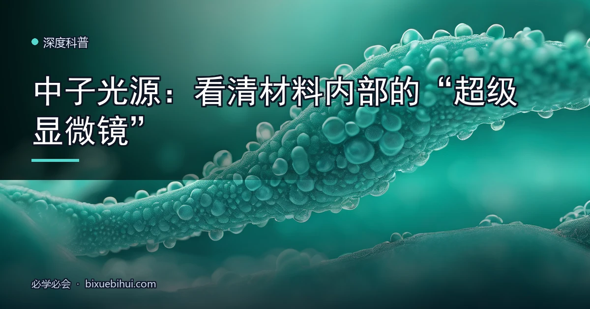 中子光源:看清材料内部的“超级显微镜”