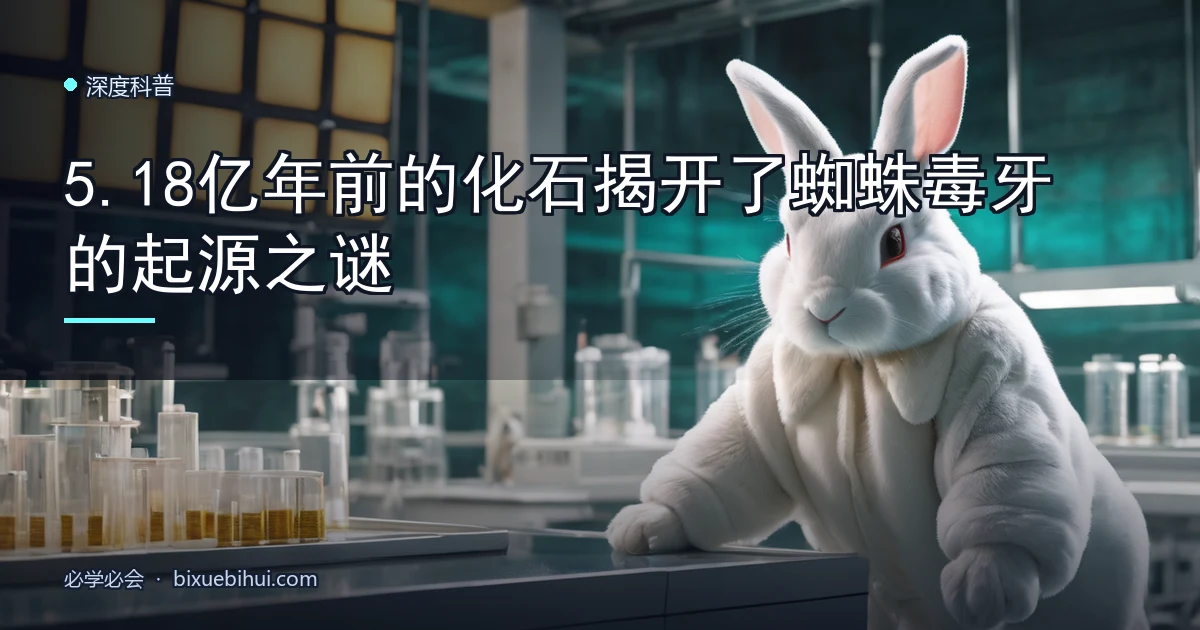 5.18 亿年前的化石揭开了蜘蛛毒牙的起源之谜