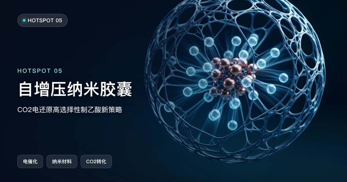 自增压纳米胶囊:CO2电还原高选择性制乙酸新策略